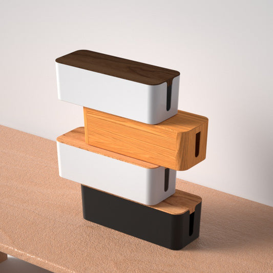 Minimalist Cable Management Box for Clean Desks