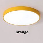 Lumi Slim Macaron LED Ceiling Light – Minimalist Round Pastel Surface Mount Lamp