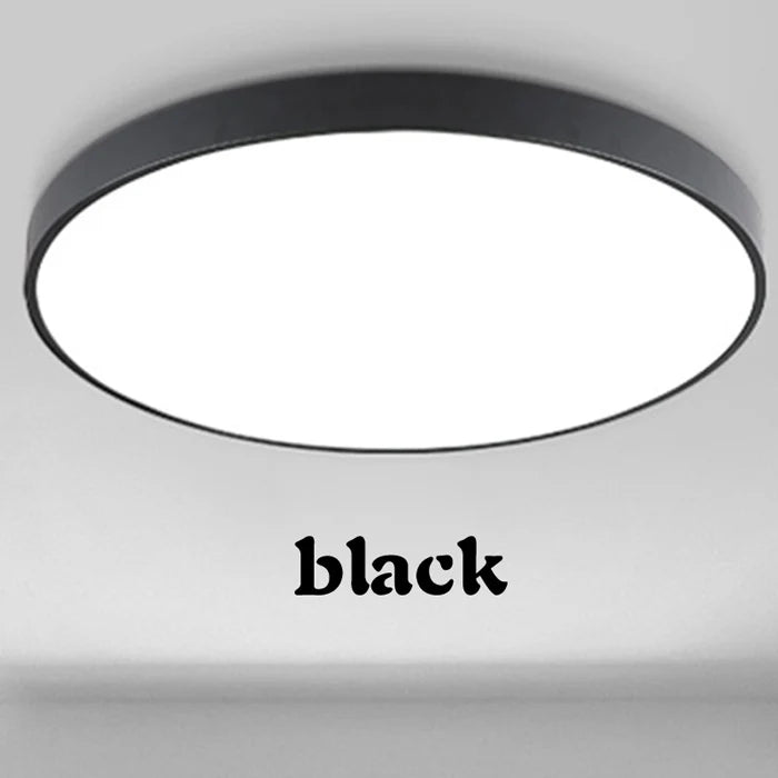 Lumi Slim Macaron LED Ceiling Light – Minimalist Round Pastel Surface Mount Lamp