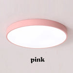 Lumi Slim Macaron LED Ceiling Light – Minimalist Round Pastel Surface Mount Lamp