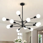 Helios Branching Sputnik Chandelier – Modern Mid-Century Multi-Arm E27 Ceiling Light