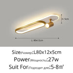 Linea Dual-Zone Track Light – Minimalist LED Long Strip Ceiling Chandelier with Spotlights