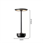 LED Charging Desk Lamp Restaurant Decoration Atmosphere Lamp Retro Portable Cordless Touch USB-C Table Lamp