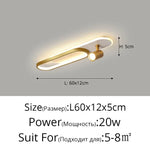 Linea Dual-Zone Track Light – Minimalist LED Long Strip Ceiling Chandelier with Spotlights