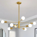 Helios Branching Sputnik Chandelier – Modern Mid-Century Multi-Arm E27 Ceiling Light
