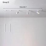 Sora Minimalist Linear Magnetic Pendant – Modular 90-260V Architectural Track Light for Dining & Kitchen Islands