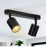 Apex Directional Spotlight – Industrial Matte Black Multi-Head GU10 Ceiling Track Light