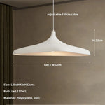 Kaya Fluid Sandstone Pendant – Modern Organic Wabi-Sabi Wide-Brim LED Hanging Light