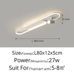 Linea Dual-Zone Track Light – Minimalist LED Long Strip Ceiling Chandelier with Spotlights