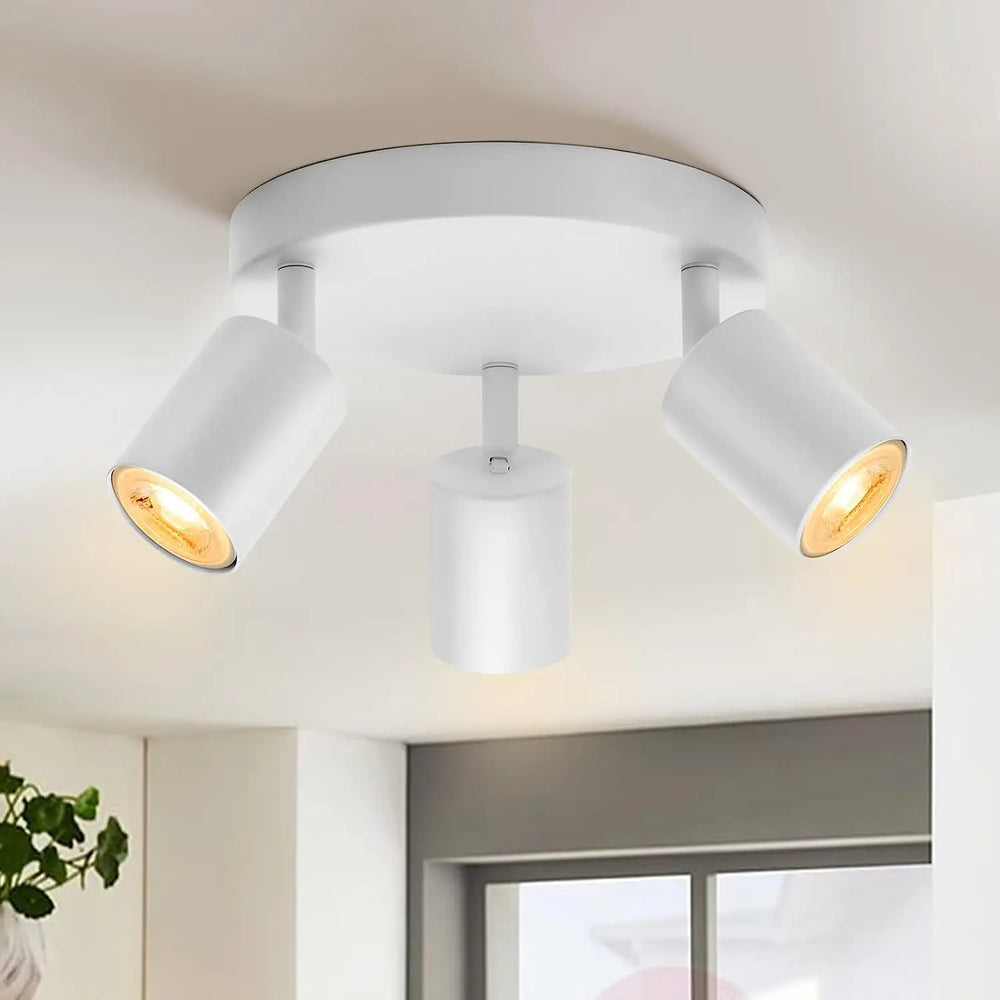 Apex Directional Spotlight – Industrial Matte Black Multi-Head GU10 Ceiling Track Light