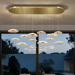 Dining room pendant light Modern villa dining room Kitchen pendant light designer glass Multi-head Hanging Lamp pendant light