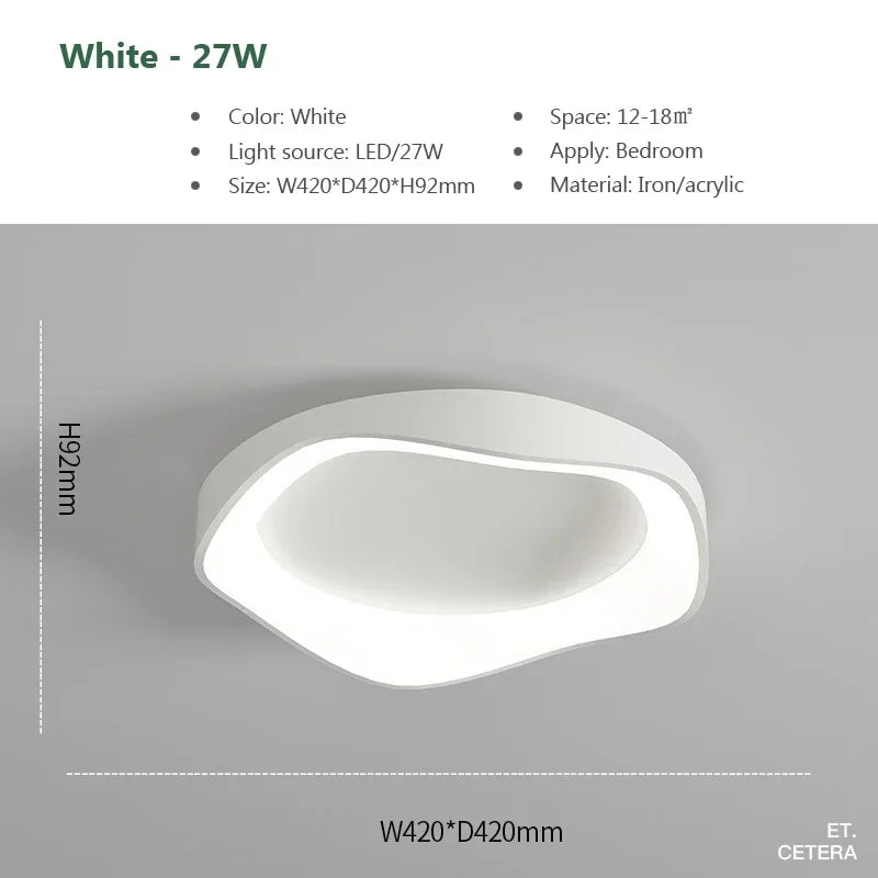Nova Geometric Overlapping Ceiling Light – Modern Minimalist Acrylic LED Flush Mount