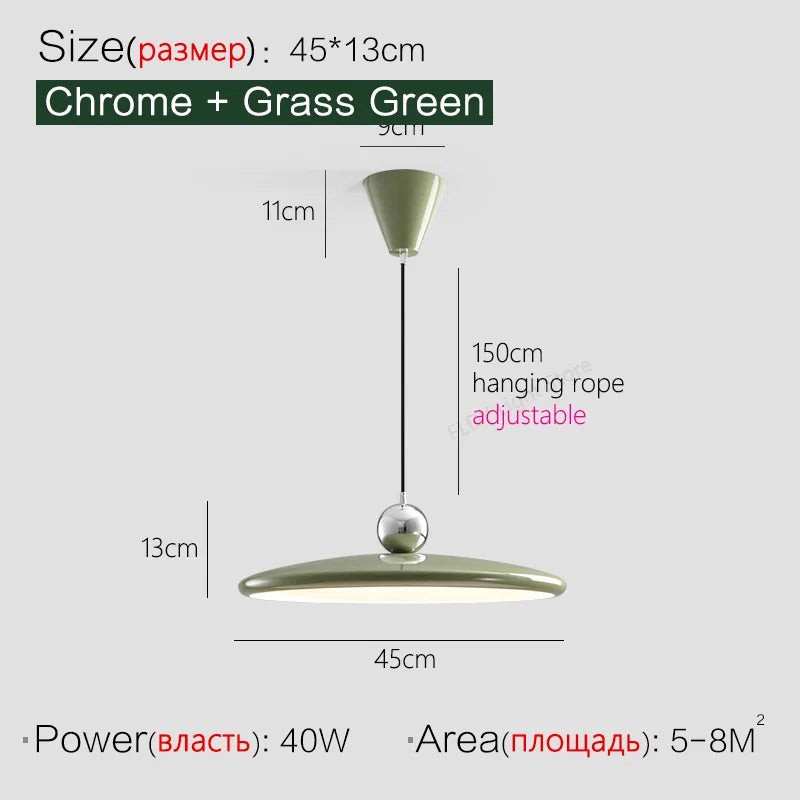 UFO cream style restaurant chandelier modern simplicity 2023 new popular table lamp net red designer bar lamp