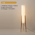 Japanese Wabi Sabi Style Zen Atmosphere Retro New Chinese Style Black Walnut Living Room Bedroom Designer Sofa Floor Lamp