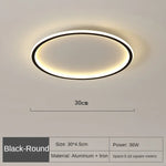 Freja Nordic Geometric Ceiling Light – Ultra-Slim Minimalist LED Flush Mount for Bedrooms & Living Spaces