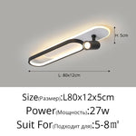 Linea Dual-Zone Track Light – Minimalist LED Long Strip Ceiling Chandelier with Spotlights