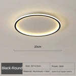 Freja Nordic Geometric Ceiling Light – Ultra-Slim Minimalist LED Flush Mount for Bedrooms & Living Spaces