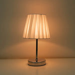 Solid Wood Fabric Usb Small Desk Lamp Bedroom Bedside Lamp Study Dormitory Led Night Light Creative Atmosphere Light Decoration