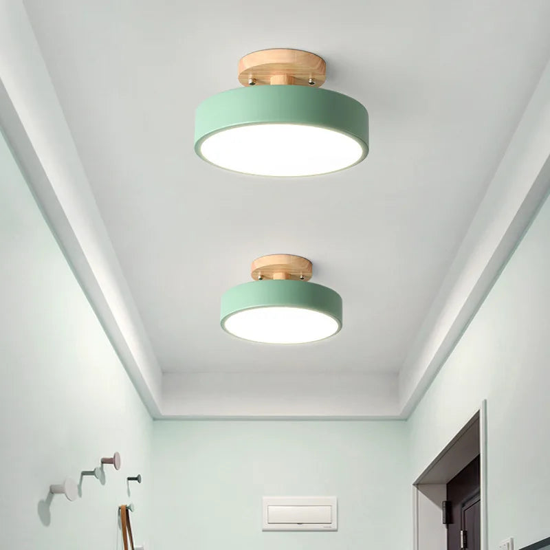 Eira Nordic Architectural Corridor Light – Minimalist Geometric LED Semi-Flush Mount