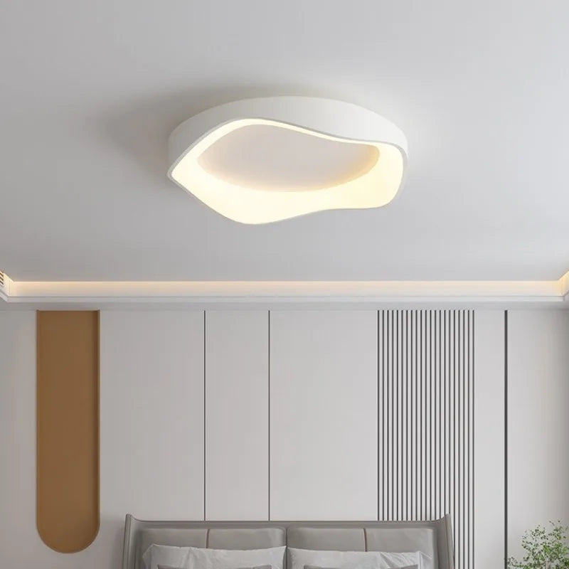 Nova Geometric Overlapping Ceiling Light – Modern Minimalist Acrylic LED Flush Mount
