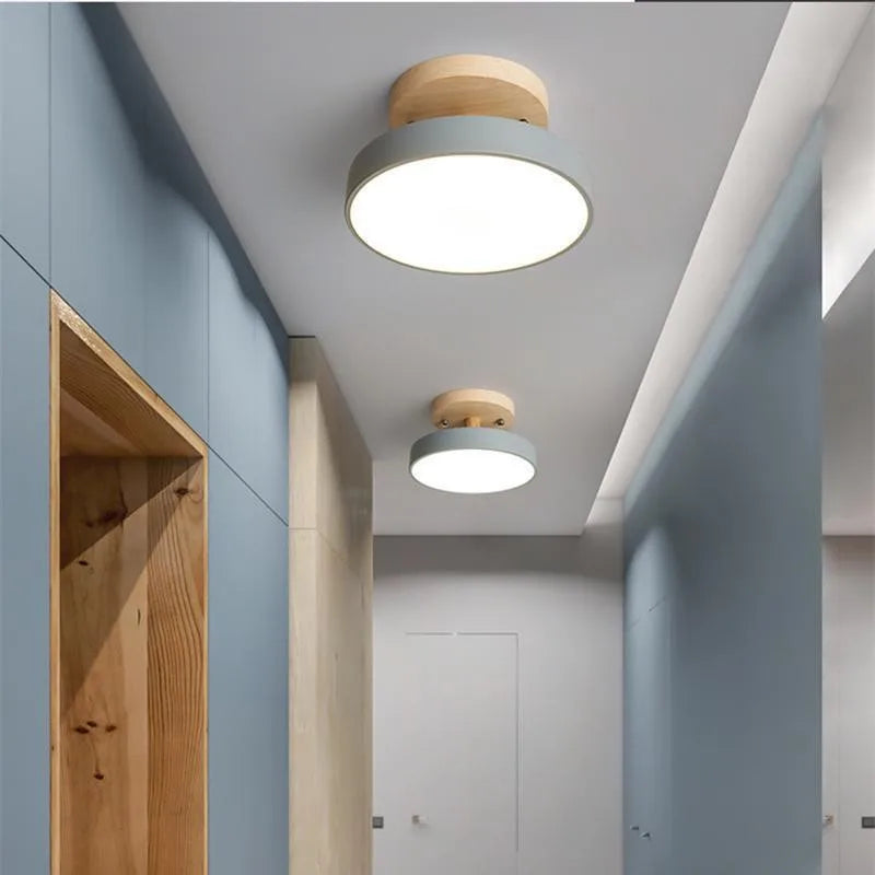 Eira Nordic Architectural Corridor Light – Minimalist Geometric LED Semi-Flush Mount