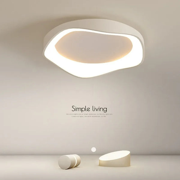 Nova Geometric Overlapping Ceiling Light – Modern Minimalist Acrylic LED Flush Mount
