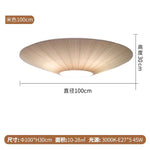 Kumo Pleated Parasol Ceiling Light – Japandi Minimalist Fabric Saucer Semi-Flush Mount