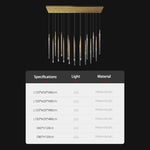 Modern Ceiling Chandeliers Kitchen Island Acrylic Pendant Light Chandelier Over the Dining Table Lighting Luxury Hanging Lamp