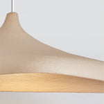 Kaya Fluid Sandstone Pendant – Modern Organic Wabi-Sabi Wide-Brim LED Hanging Light