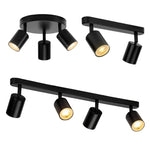Apex Directional Spotlight – Industrial Matte Black Multi-Head GU10 Ceiling Track Light