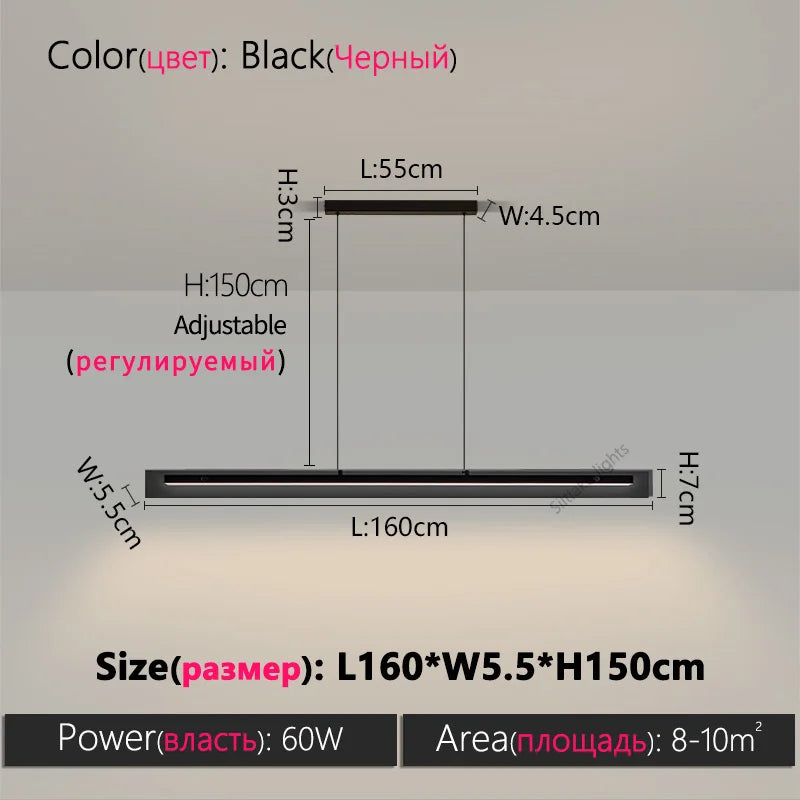 Dining room chandelier Nordic modern lamp dining table bar lamp restaurant lights kitchen lights  led strip lamps Light Bar