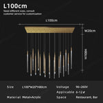 Modern Ceiling Chandeliers Kitchen Island Acrylic Pendant Light Chandelier Over the Dining Table Lighting Luxury Hanging Lamp