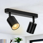 Apex Directional Spotlight – Industrial Matte Black Multi-Head GU10 Ceiling Track Light