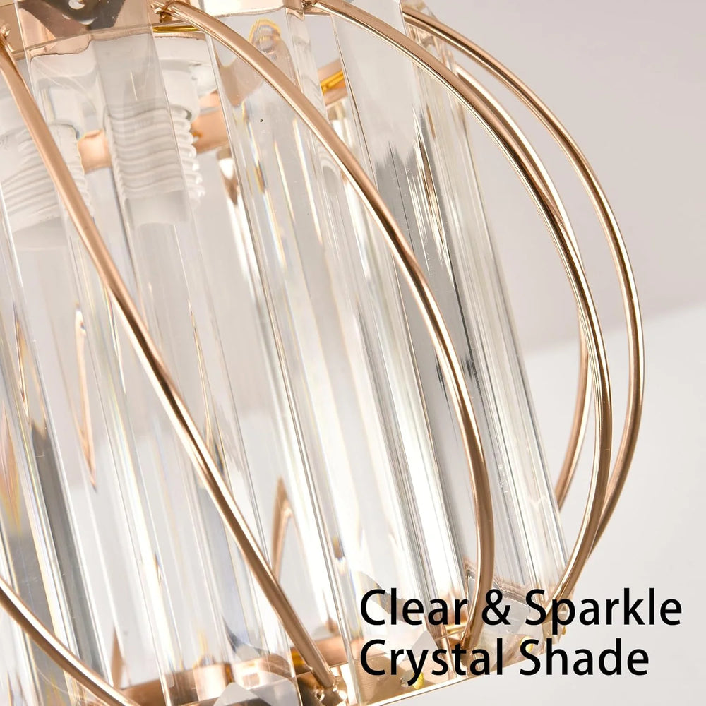 Prisma Twirl Crystal Chandelier – Luxury Geometric Semi-Flush Mount Ceiling Lamp