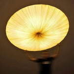 Vortex Ruched Silk-Effect Pendant – Modern Japanese Wabi-Sabi Low-Profile Fabric Disc Chandelier