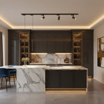 Sora Minimalist Linear Magnetic Pendant – Modular 90-260V Architectural Track Light for Dining & Kitchen Islands