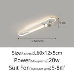 Linea Dual-Zone Track Light – Minimalist LED Long Strip Ceiling Chandelier with Spotlights