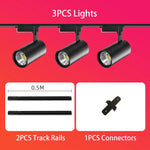 Kuro Modern Architectural Track Lighting – High-Output Aluminum LED Studio Spotlight