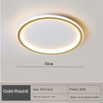 Freja Nordic Geometric Ceiling Light – Ultra-Slim Minimalist LED Flush Mount for Bedrooms & Living Spaces