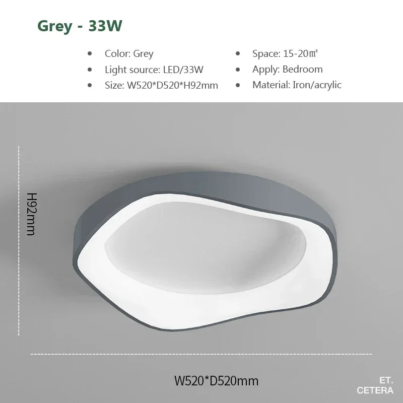 Nova Geometric Overlapping Ceiling Light – Modern Minimalist Acrylic LED Flush Mount