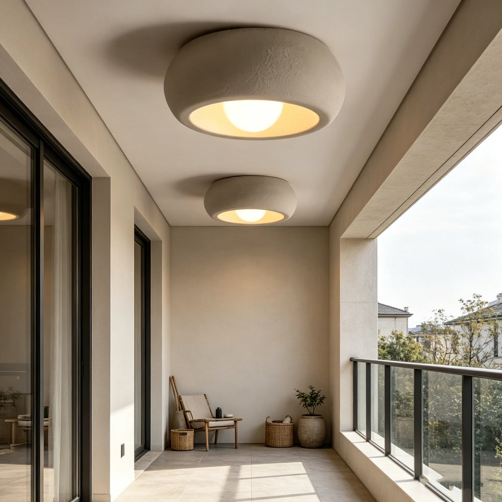 Entrance LED Ceiling Light Wabi Sabi Balcony Hallway Light Laundry Room Corridor Fixture Wardrobe Creative Home Decor Lighting