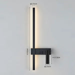 Wall lamp Nordic modern black and white minimalist living room sofa background wall decorative lamp light luxury bedroom bedside