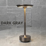 LED Charging Desk Lamp Restaurant Decoration Atmosphere Lamp Retro Portable Cordless Touch USB-C Table Lamp