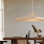 Kaya Fluid Sandstone Pendant – Modern Organic Wabi-Sabi Wide-Brim LED Hanging Light