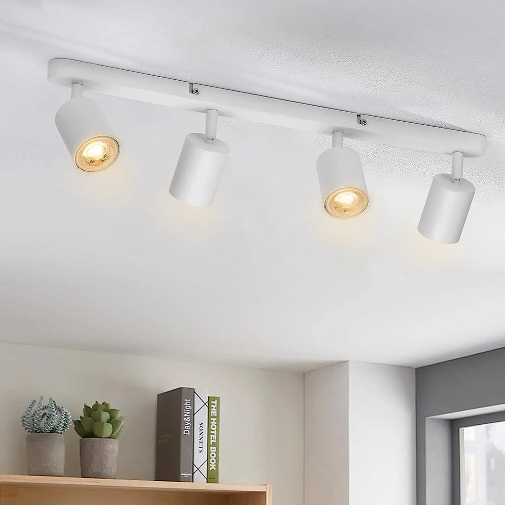 Apex Directional Spotlight – Industrial Matte Black Multi-Head GU10 Ceiling Track Light