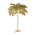 Nordic Ostrich Feather Floor Lamp Living Live Room Atmosphere Home Decor Sofa Corner Standing Lamp Bedroom Bedside Table Light