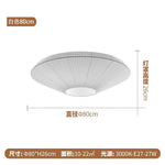 Kumo Pleated Parasol Ceiling Light – Japandi Minimalist Fabric Saucer Semi-Flush Mount
