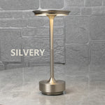 LED Charging Desk Lamp Restaurant Decoration Atmosphere Lamp Retro Portable Cordless Touch USB-C Table Lamp