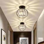 Prisma Twirl Crystal Chandelier – Luxury Geometric Semi-Flush Mount Ceiling Lamp