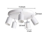 Apex Directional Spotlight – Industrial Matte Black Multi-Head GU10 Ceiling Track Light